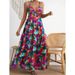 New European And American 2025 Summer Loose Casual Suspenders Sleeveless Printed Dress For Women_ecoleips.com
