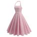Women's Clothing Neck One Shoulder Neck Tie Up Two Wear Elegant Backless Sexy Slim Dress For Women_ecoleips.com