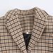 Temperament Woolen Plaid Jacket Long Coat_ecoleips.com