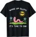 Women's T-Shirts Wake Up Time To Sin Worm Funny Inappropriate Women Men T-Shirt_ecoleips.com