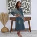 Women's Clothing Color Block Patchwork Denim Dress Loose Fit Mid-Length Frayed Edge Casual Summer Dress_ecoleips.com