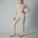 Women’s Knit Tracksuit Set – Slim-Fit Long Sleeve Top & Pants, Casual & Sporty Outfit For Fall/Winter (3 Colors, S-XL)_ecoleips.com