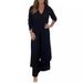 Large Quantity Of Women's Long-Sleeved Tops With Slit, Paired With Long Pants_ecoleips.com