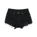 SK Mustang Ultra-low-rise Lightning Denim Shorts, Versatile Design, Cotton Hot Pants, 2024 New Model_ecoleips.com