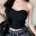 2025 Summer New Pure Desire Short Tube Vest Top Hot Girl High Waist Slim Pleated Skirt Set For Women_ecoleips.com