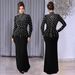 Women's Long Sleeved Beaded Diamond Arm Wrapped Dress Temperament Casual England Style Thin Summer Dress_ecoleips.com