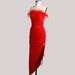 Women's clothing new style feather tube top irregular sexy slim evening dress French long skirt_ecoleips.com
