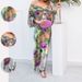 Spring 2026 Women's Elegant Tie Dye Long Sleeved Shawl Suspender Dress Set European American Fashion Cross Border Style_ecoleips.com