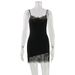 Women's Sexy Sleeveless Camisole Dress European American Style Solid Color Lace Patchwork Thin Summer Dress for Ages 16-45_ecoleips.com