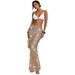 Women's Sequined Beach Cover Up Bikini Skirt Sexy Bodycon Solid Color European American Style Swimsuit For 2026_ecoleips.com