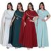 Women's Clothing Slim Evening Robe Dress With Belt_ecoleips.com