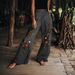 Women's Clothing Women's Casual Printed Trousers Drawstring Elastic Waist Summer Fashion Pants Style For Formal & Casual For Women_ecoleips.com