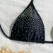 Aria Basics 2025 New European And American Fashion Sexy Two-Piece Rhinestone Embellished Women's Tie-Up Bikini Set_ecoleips.com
