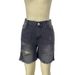 Women's Clothing Distressed Denim Shorts With Fringe Hem - Plus Size 5-Pocket Mid-Thigh Bermuda (S-4XL)_ecoleips.com