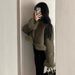 Suede-Like Faux Shearling Jacket – Oversized Zip-Up Coat (Luxury Winter Outerwear, Stand Collar, Thickened Boho Chic Style)_ecoleips.com