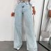 Best Selling Street Style JEANS Straight Leg Loose Versatile Wide Leg Long Jeans Washed Denim Jeans_ecoleips.com