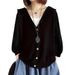 European American Cross-border Hollow-out Loose-fitting New Elegant, Fresh, And Sweet Knitted Cardigan_ecoleips.com