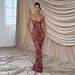 Women's Sexy Lace Panel Strapless Backless Bodycon Maxi Dress – Elegant Evening Party Gown_ecoleips.com