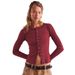 European American Fashion Hot-selling New Product: Long-sleeved, Round-neck, Buttoned Ribbed Cardigan With A Warm_ecoleips.com