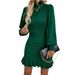 Women's Clothing autumn and winter new knitted skirt fashion women's clothing temperament twist waist solid color dress_ecoleips.com