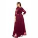 Plus Size Women's New Lace Evening Dress_ecoleips.com