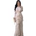 Modest Abaya Dress Elegant Long Sleeve Maxi Dress For Women – Flowy Boho Floral Print Dress (Spring Collection)_ecoleips.com