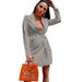 2025 New Cross-Border Women's Solid Color Slim-Fit Blazer Double-Breasted Long-Sleeve Lapel Coat Top_ecoleips.com