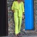 Women's Clothing 2-piece Plus Size Cotton And Linen Shirt Suit High Waist Loose Trousers_ecoleips.com