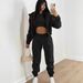 European And American Women's Three-Piece Long Pants Fleece-Lined Hooded Sweatshirt Sports Fashion Casual Winter_ecoleips.com