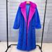 Luxury Faux Fur Long Coat Women's Winter Trench Jacket With Notched Collar & Street Style_ecoleips.com
