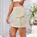 Women's Clothing Is Hard Washed Denim Workwear Short Skirt Skirt_ecoleips.com