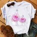 New Women's Clothing, Loose-fitting White Plus-size 3D Petal Girls' Base Shirt_ecoleips.com