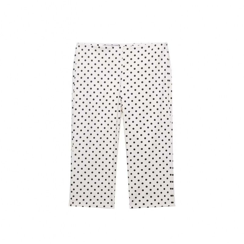 Elegant Women's Polka Dot Shirt Jacket And Pants Set Simple Versatile Clothing_ecoleips.com