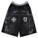 Unisex American Style Trendy Loose Fitting Casual Shorts Dark Themed Unique Printed Design Women's Clothing Bottoms_ecoleips.com