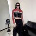 Women’s Cropped PU Leather Jacket With Color Block & Cutout Design – Edgy Streetwear Biker Coat (S-XL, Custom Fit For EU/US/SEA Markets)_ecoleips.com