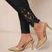 DY3518 Women's Clothing 2025 Autumn New Elegant Solid Color Elegant Tight Lace Splicing Trousers_ecoleips.com