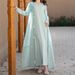 Women's Clothing Modest Abaya Dress Elegant Muslim Party Dress – Mint Green Lace-Trimmed Jalabiya With Metallic Accents (S/M/L/XL/XXL)_ecoleips.com