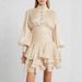 Women's French Elegant High Waist Ruffled Long Sleeve Midi Dress – Slim Fit Spring Gown 2026_ecoleips.com