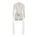 Women Fashion Half Turtleneck Dress Double Layer Spliced Mesh Ribbon Bodycon Sexy It Girl Party Evening Dress_ecoleips.com