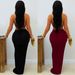 Sleek Bodycon Dress With Back Cutout & Metal Accents – Stretchy Milk Silk Satin (S-XXL, Black/Burgundy, Sleeveless Wrap Mini For Evening & Office)_ecoleips.com