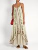 2020 Spring/Summer New European And American Foreign Trade Women's Clothing: Strapless Printed Loose-Fit Long Dress_ecoleips.com