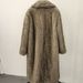 Women's High Quality Faux Fur Eco-Friendly Women's Long Faux Fur Coat Elegant Jacket Lapel Pockets_ecoleips.com