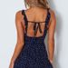Aria Basics Aria Basics In-stock Cross-border European And American Women's Clothing: Camisole Printed Chiffon Short Solid Color Dress,_ecoleips.com