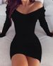 Women’s V-Neck Ribbed Bodycon Dress – Stretchy Polyester-Spandex Blend, Slim Fit, White/Pink/Wine (S-5XL, Elegant & Sexy)_ecoleips.com