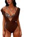 Deep V Bikini Set For Women – Sexy Two-Piece Swimwear, Adjustable Ties & Removable Padding, Quick-Dry Polyester Blend_ecoleips.com