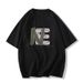 Women's White Short Sleeved T-Shirt Loose Fitting round Neck Spring Summer New Style Lazy Versatile Trendy Top_ecoleips.com