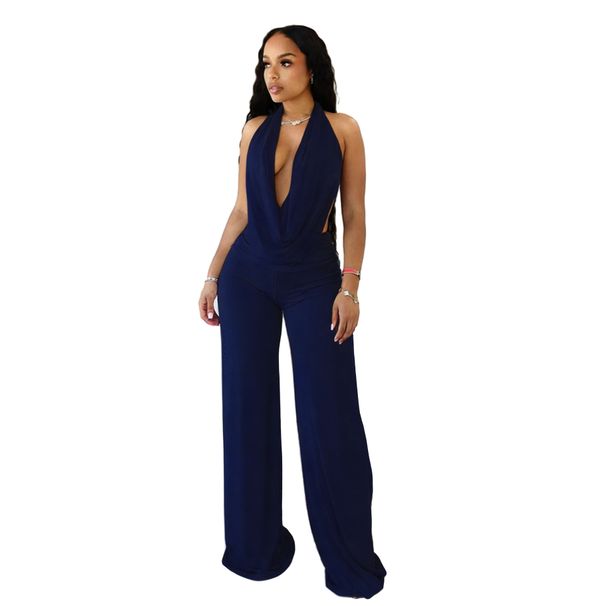 Women's Clothing Women's Sexy Halter Neck Two Piece Set Low Backless Tie Solid Color Mesh Style Clothing For Formal & Casual For Women_ecoleips.com