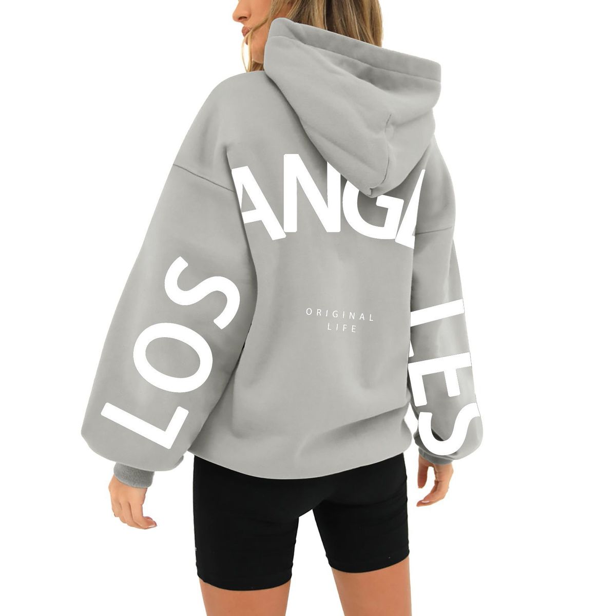 Women's Clothing New Cross Border Foreign Tradeh Plus Velvet Thickened Hooded European And American Sweatshirt Factory Wholesale_ecoleips.com