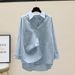 Women’s Oversized Cotton Shirt – Korean-Inspired Loose Fit Long Sleeve Blouse For Casual & Layering_ecoleips.com