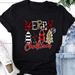 European And American Cross-border Foreign Trade Women's Clothing Christmas-themed Round-neck Printed Short-sleeve_ecoleips.com